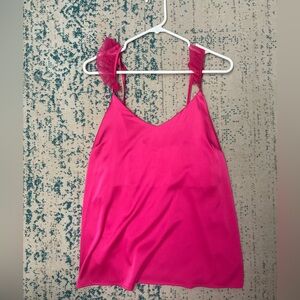 Hot pink boutique top